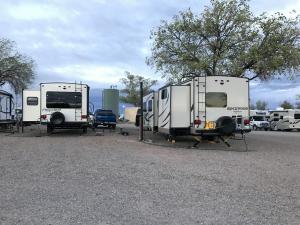 Campsite at Enchanted Trails looking east