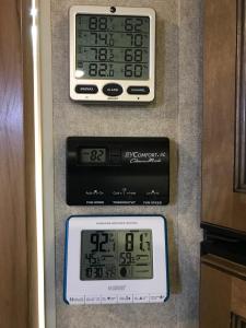 Thermostat, temp monitors